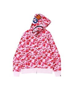 BAPE ABC Толстовка с капюшоном на молнии с камуфляжным рисунком, цвет Розовый A bathing ape®