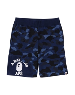 Спортивные шорты с камуфляжным принтом BAPE, темно-синие A bathing ape®