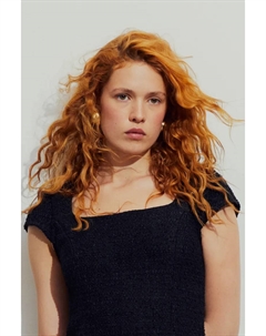 Платье-букле, черный H&m