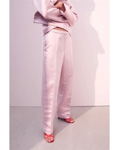 Прямые брюки, розовый H&m