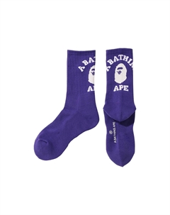 Носки для колледжа BAPE Фиолетовые A bathing ape®