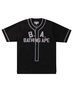 Бейсбольная рубашка BAPE Черная A bathing ape®