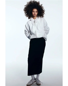 Спортивная юбка-карандаш из джерси, черный H&m