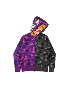 Толстовка на молнии с камуфляжным принтом BAPE Color, цвет Тигровая акула, фиолетовый A bathing ape®
