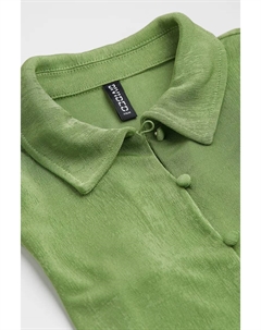 Укороченная блузка, зеленый H&m