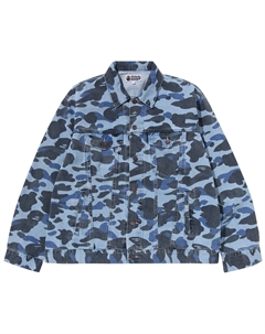 Джинсовая куртка BAPE Color Camo, цвет Индиго A bathing ape®