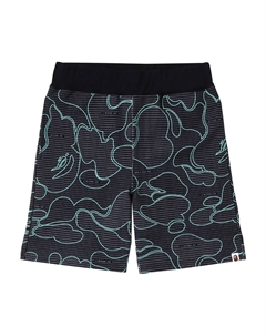 Спортивные шорты с камуфляжным принтом BAPE, цвет Черный A bathing ape®