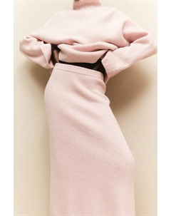 Юбка из эластичного трикотажа, розовый H&m