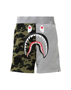 BAPE Shark Спортивные шорты, серые A bathing ape®