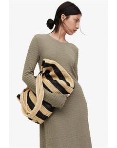 Платье из тисненого джерси, зеленый H&m