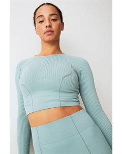 Бесшовный кроп-топ от drymove , зеленый H&m