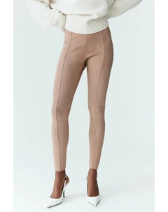 Пышные леггинсы с декоративной строчкой , бежевый H&m