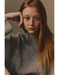 Платье крупной вязки, серый H&m