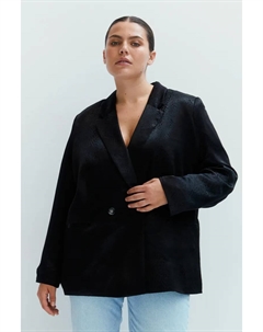 Двубортный пиджак, черный H&m