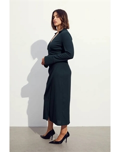 Трикотажное платье с трансфером, зеленый H&m