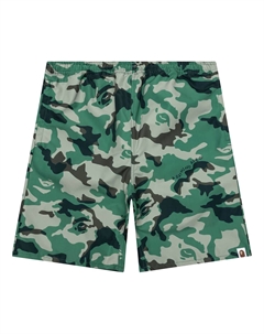Пляжные шорты BAPE Woodland Camo, цвет Оливковый A bathing ape®