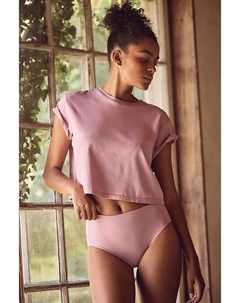 Трусы с высокой талией из органического хлопка, набор из 2 штук, розовый Kent