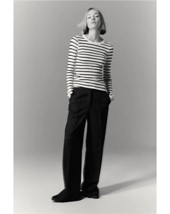 Блузка в рубчик, белый H&m