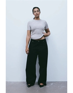 Блуза на резинке цвета металлик , серебряный H&m