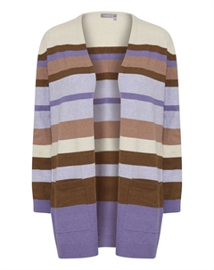 Вязаный кардиган, темно фиолетовый Fransa