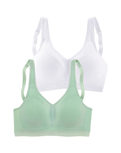 Бюстгальтер-футболка, мятный/белый Petite fleur