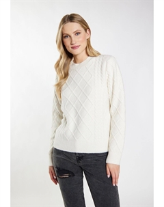 Свитер Imane, шерсть белая Dreimaster