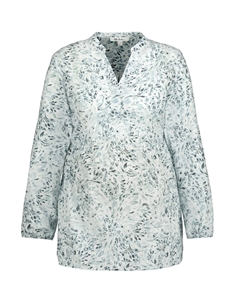 Туника, зеленый/белый Ulla popken