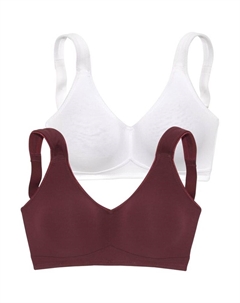 Обычный бюстгальтер, бордо/белый Petite fleur