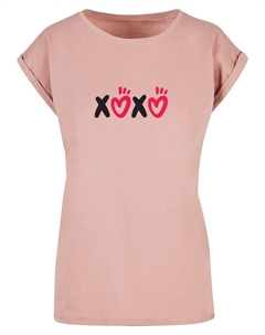 Рубашка Valentines Day - Xoxo, розовый Merchcode