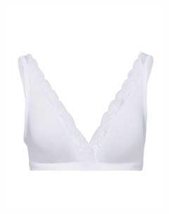 Треугольный бюстгальтер Cotton Lace, белый Hanro