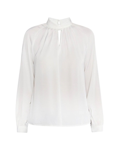 Блузка Klassik, шерсть белая Dreimaster