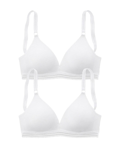 Треугольный бюстгальтер, белый Petite fleur