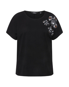 Рубашка, черный Ulla popken