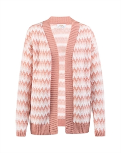 Вязаный кардиган, розовый/темно-розовый Usha