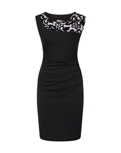 Платье-футляр India, черный Kaffe