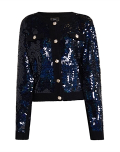 Толстовка Strickjacke Mit Pailletten, черный Faina
