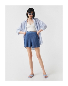 Короткие шорты с эластичной резинкой на талии, темно-синий Koton