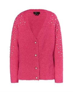 Толстовка Strickjacke Mit Perlen, розовый Faina