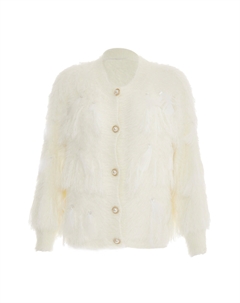 Толстовка Strickjacke, белый Faina