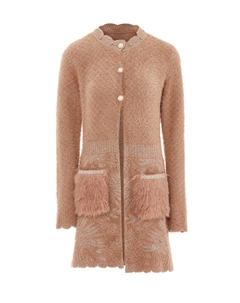 Толстовка Strickjacke, цвет Dunkelrosa Rosa Gold Faina