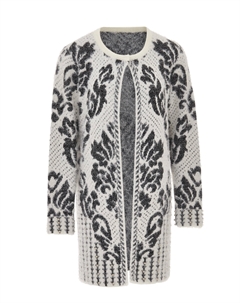 Толстовка Strickjacke, кремовый черный Faina