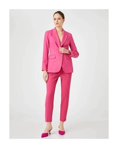 Женские классические брюки розовые, розовый Koton