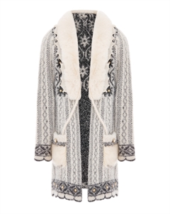 Толстовка Strickjacke, кремовый черный Faina