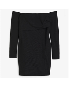 Платье Off-the-shoulder, черный H&m