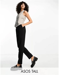 Брюки Design Tall Smart Tapered, черный Asos