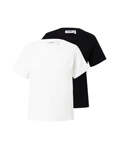 Рубашка, черно-белый Weekday