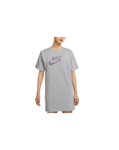 Женское платье с короткими рукавами, серый Nike