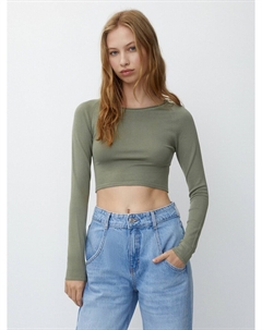 Свитер, зеленый Pull & bear