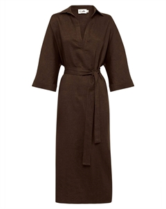 Рубашка-платье DOM, коричневый Calli