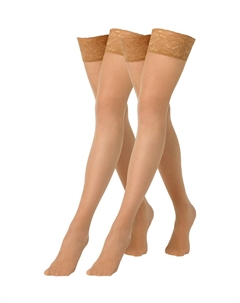 Чулки с задержкой, светло-коричневый Camano